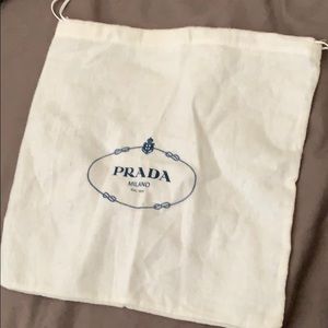 Authentic Prada dust bag for makeup bag